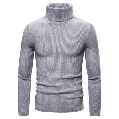 Herren Rollkragenpullover Struktur Optik Modern