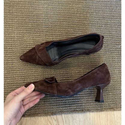 Elegante Damen High Heels mit Schleife Schwarz