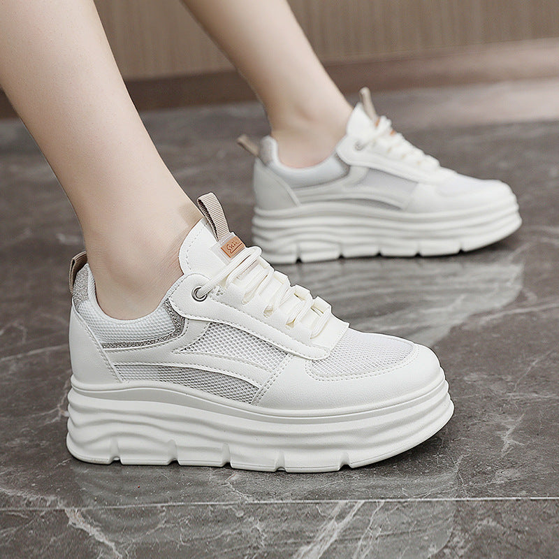 Damen Sneaker Chunky Plateau atmungsaktiv Modern