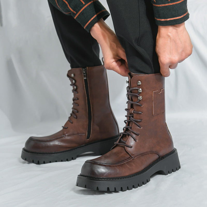 Damen Schnürboots Robust Rutschfest Winterstiefel