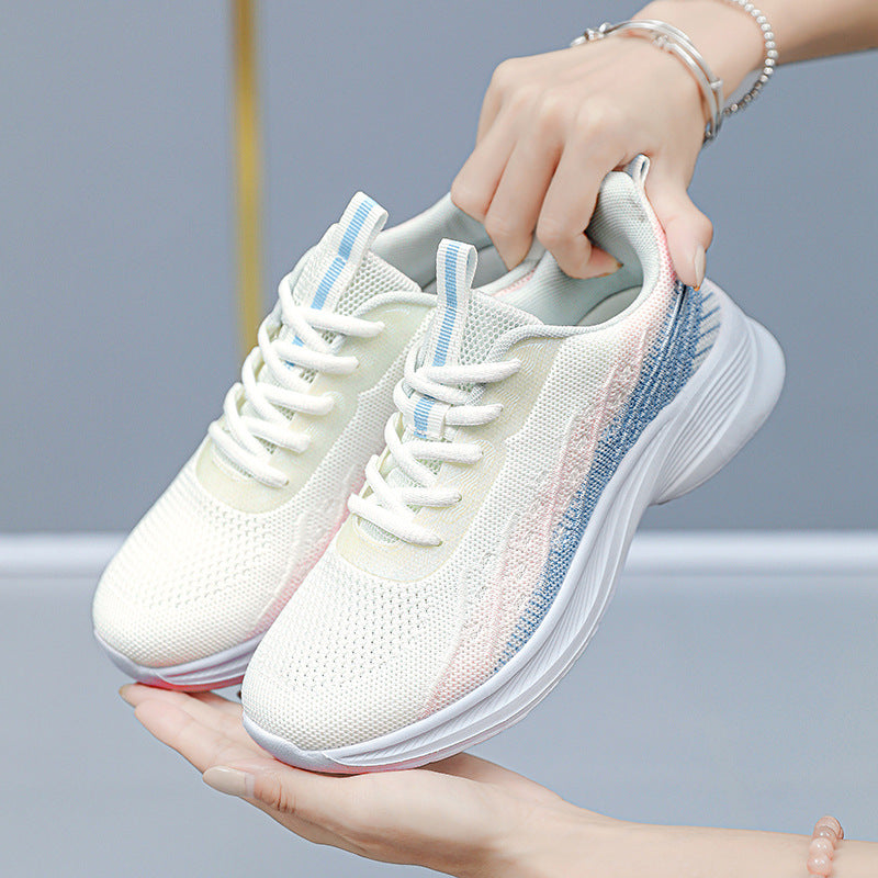 Damen Laufschuhe atmungsaktiv Flexibel Komfort Schwarz - BerlinGlamour