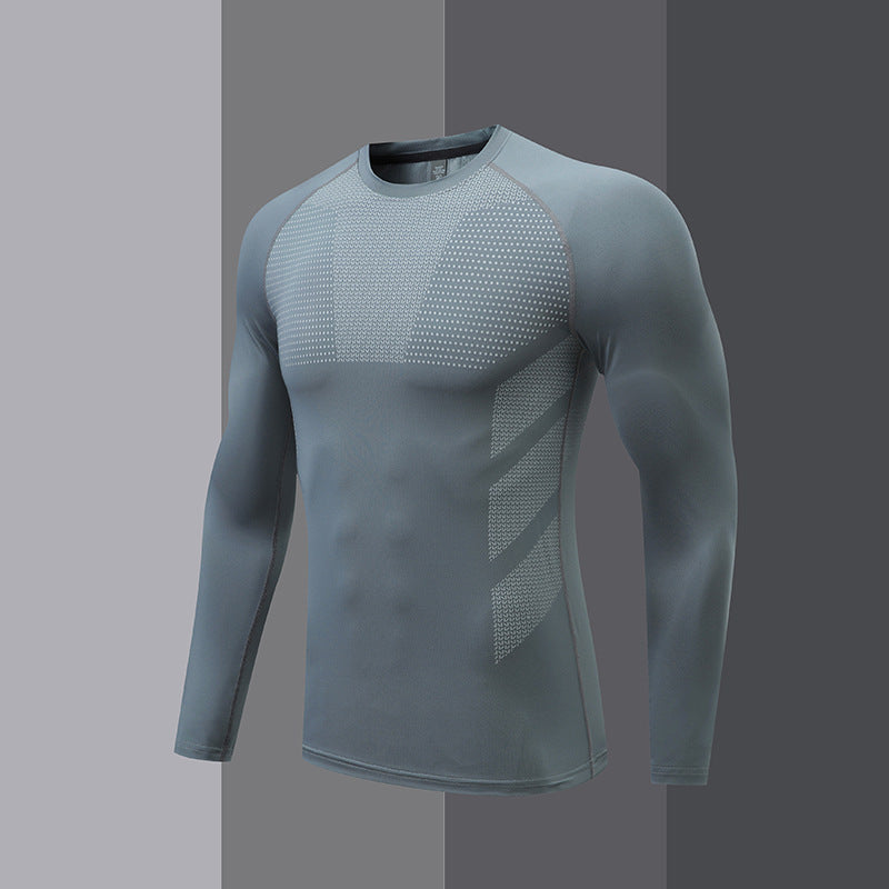 Herren Sportshirt Langarm Kompressionsshirt Funktionales