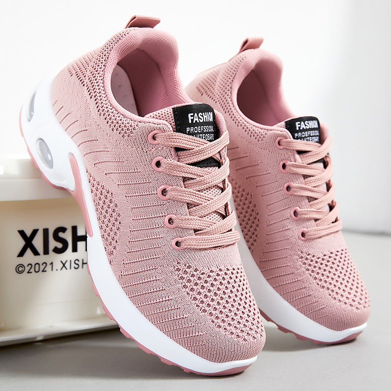 Damen Sneaker Atmungsaktiv Elastisch Komfortschuhe Sport - BerlinGlamour