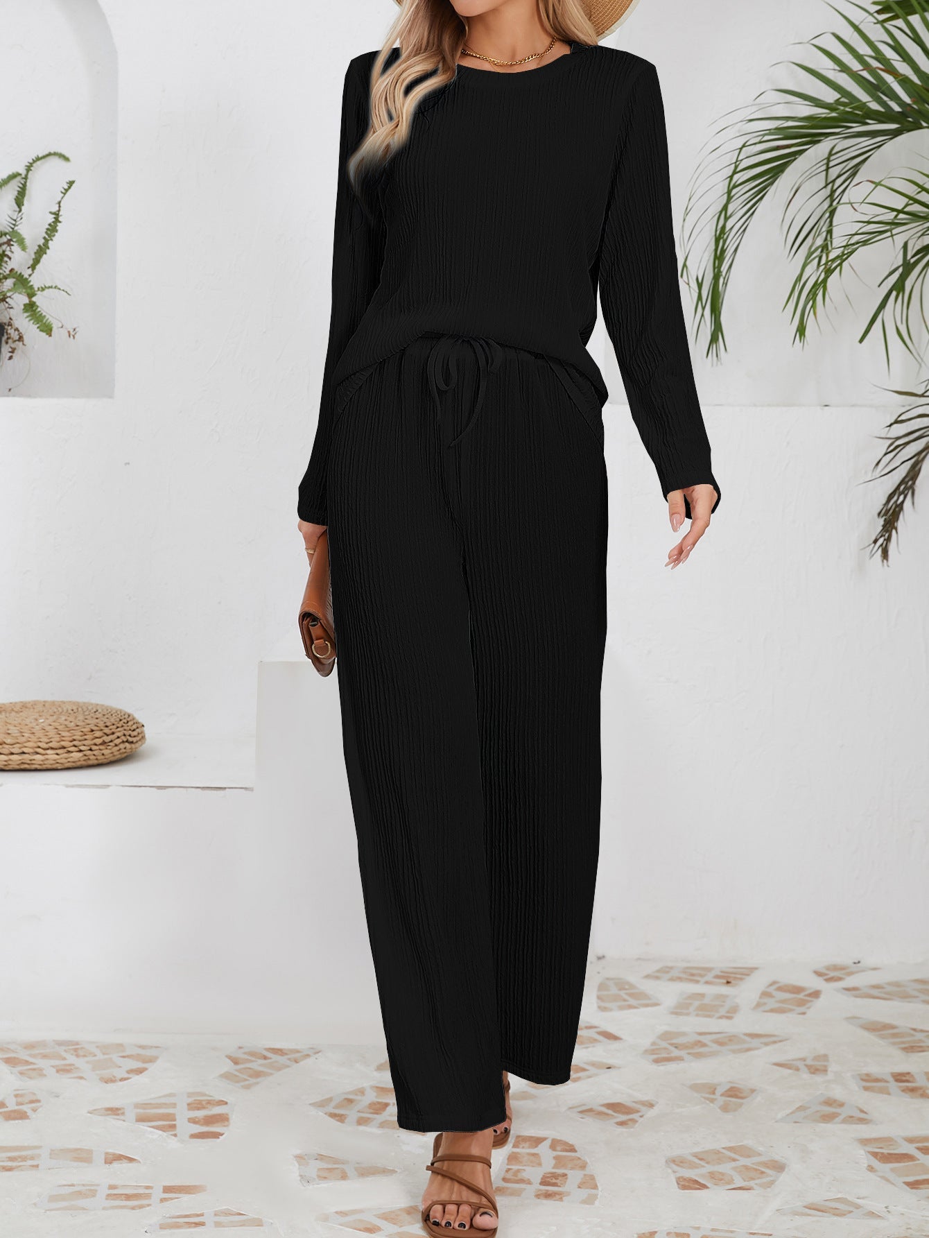 Damen Set Bequem Feuchtigkeitsregulierend Modern