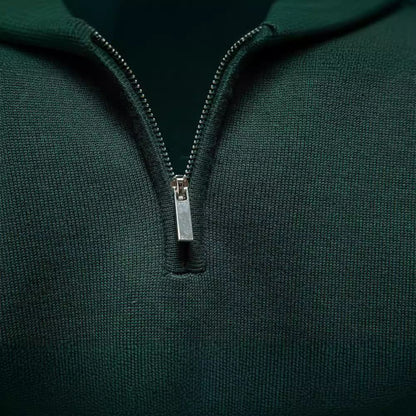 Herren Pullover Kurzarm Stehkragen Modern