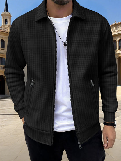 Herren Strickjacke Modern mit Reißverschlusstaschen Trendig