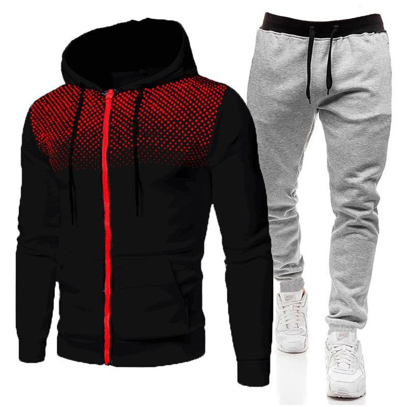 Trainingsanzug Herren Kapuze Sportlich Modern