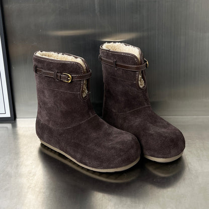Damen Stiefel Warm Weich Winter modisch