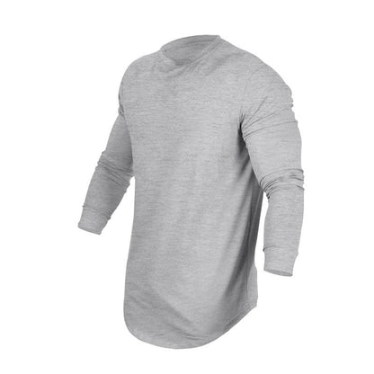 Herren Langarmshirt Modern Atmungsaktiv Slim Fit