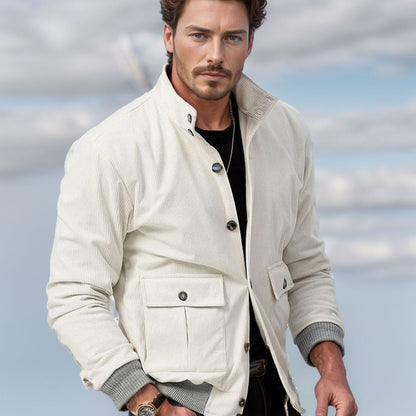 Herren Cordjacke Modern Schnitt Casual - BerlinGlamour