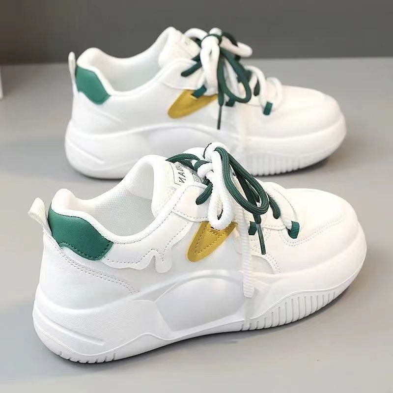 Damen Plateau Sneaker Atmungsaktiv Elastisch Modisch - BerlinGlamour