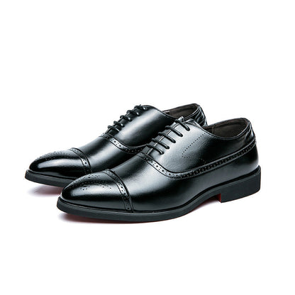 Damen Schnürschuhe aus Leder Elegante Klassisch Perforiert