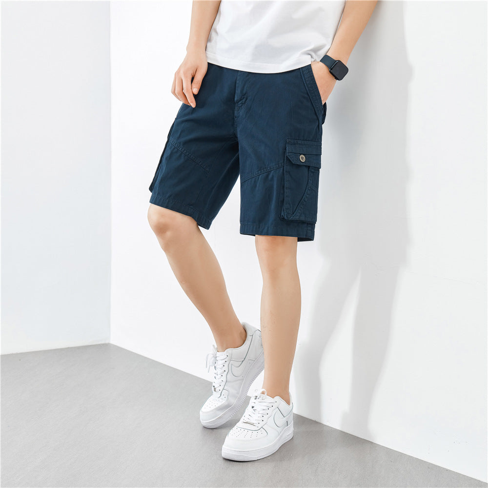 Herren Cargo-Shorts Funktionale Seitentaschen Bequem - BerlinGlamour