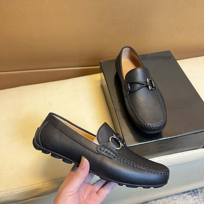 Damen Mokassin Leder Schuhe Elegantes Design