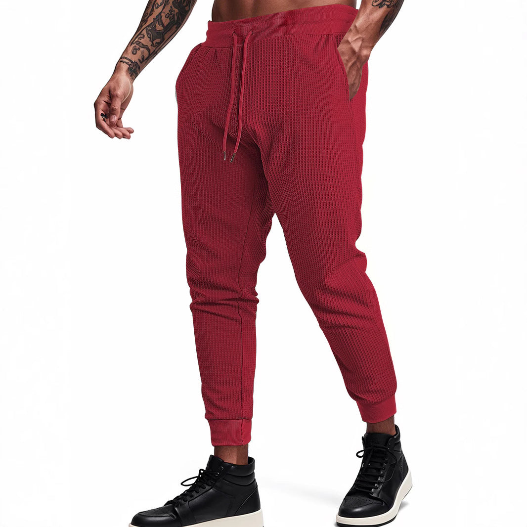 Sportliche Herren Jogginghose Mit Waffelstruktur Bequem