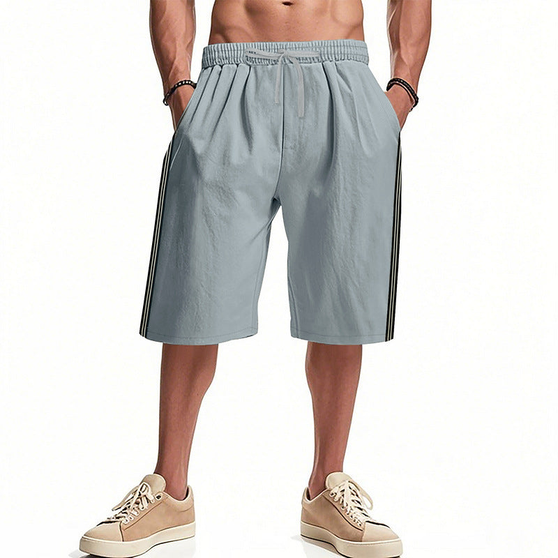 Herren Sporthose Elastisch Mit Seitentaschen Freizeit