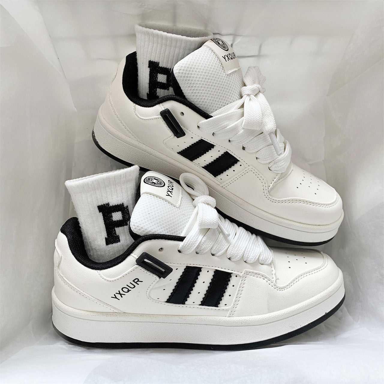 Damen Sneaker Schnürschuhe Bequem Sportlich