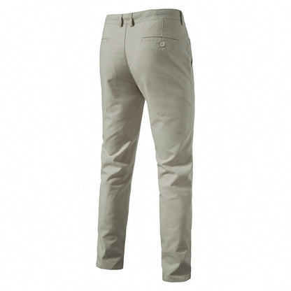 Herren Chino Hose Bequem Elastisch Slim Fit