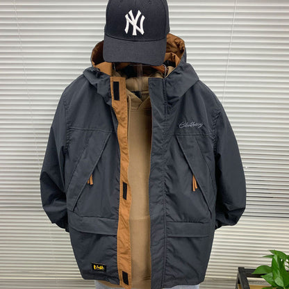 Herren Outdoor-Jacke Wasserdicht Funktional Mit Verstellbarem Bund - BerlinGlamour