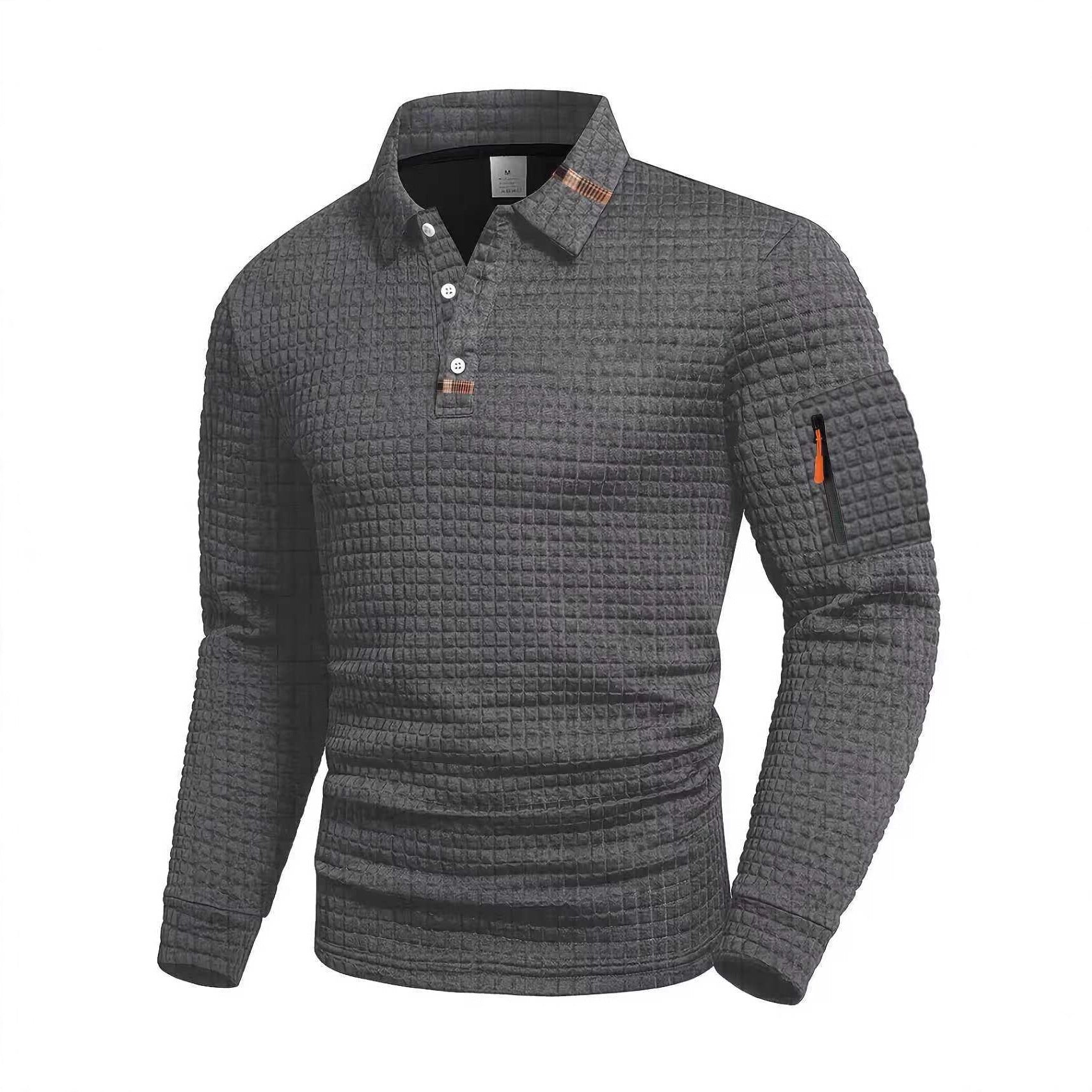 Herren Poloshirt Langarm Atmungsaktiv Komfortabel - BerlinGlamour