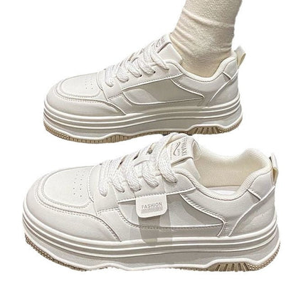 Damen Sneaker Plattform Trendig Modisch Hoch