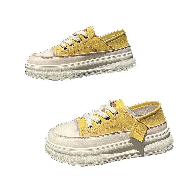 Damen Sneaker Plateau atmungsaktiv mit elastischem Riemen