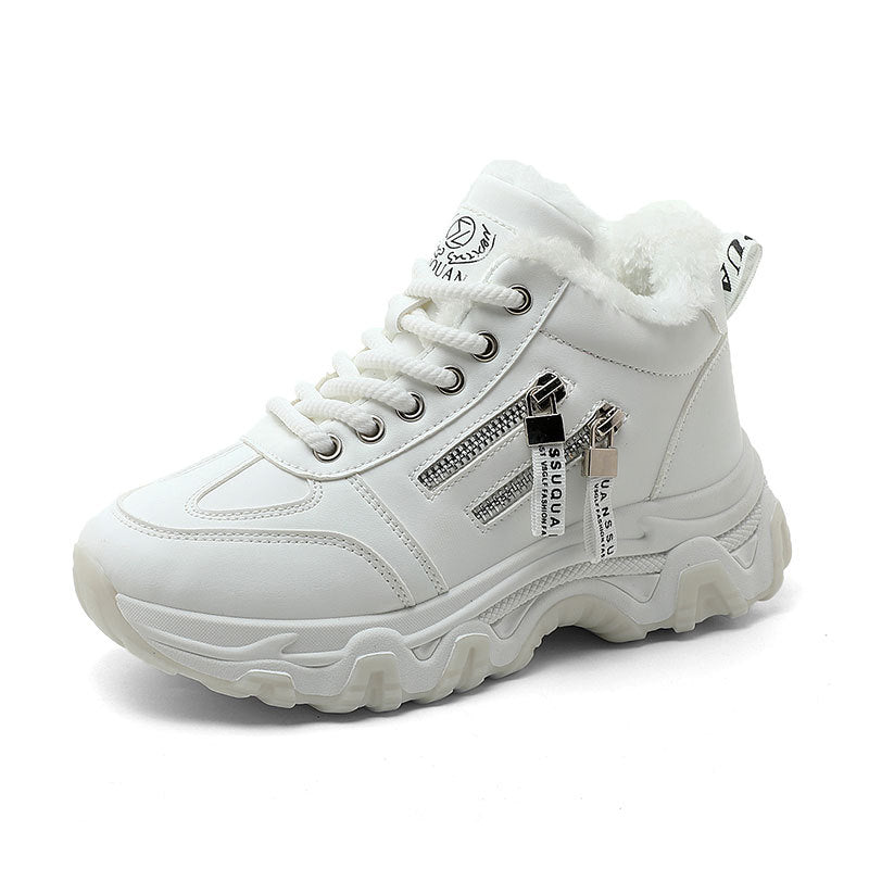 Damen Sneaker High-Top Warm Innenfutter Sportlich