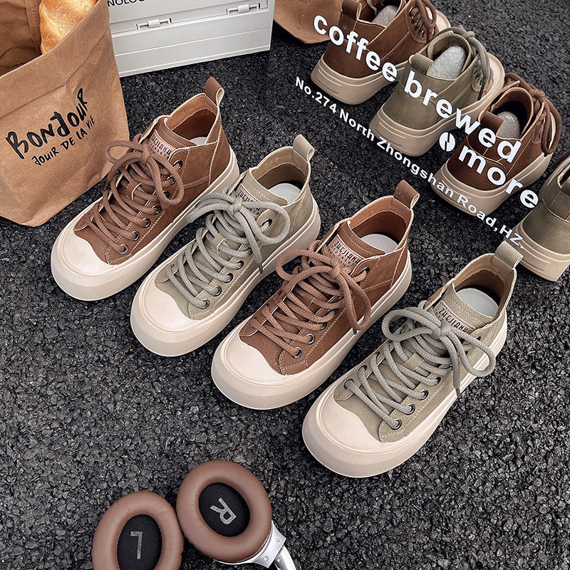 Damen Sneaker High-Top atmungsaktiv robust - BerlinGlamour
