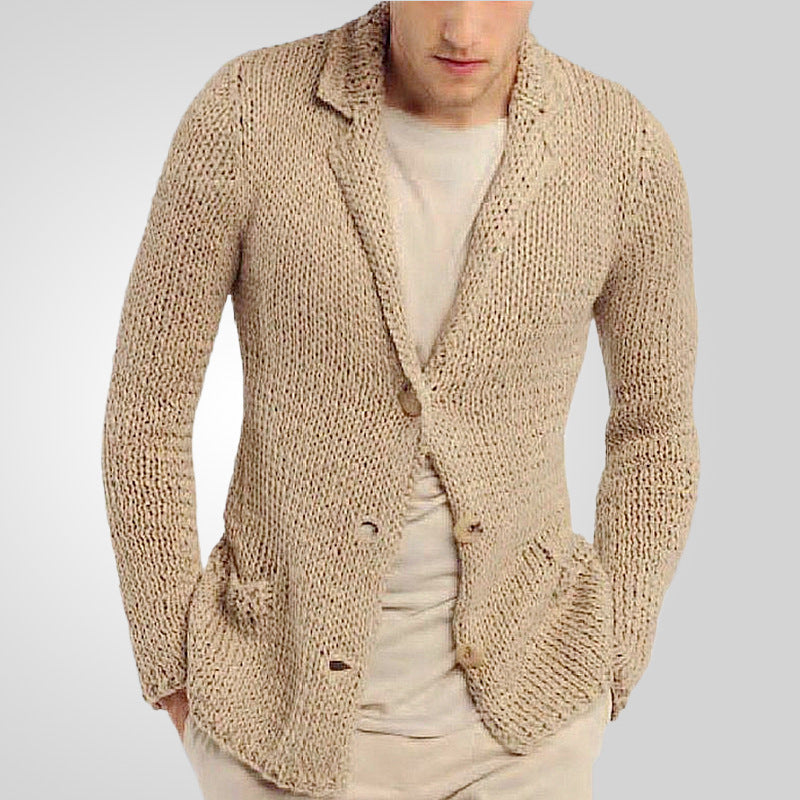 Herren Strickblazer Rustikal Modern mit Taschen - BerlinGlamour