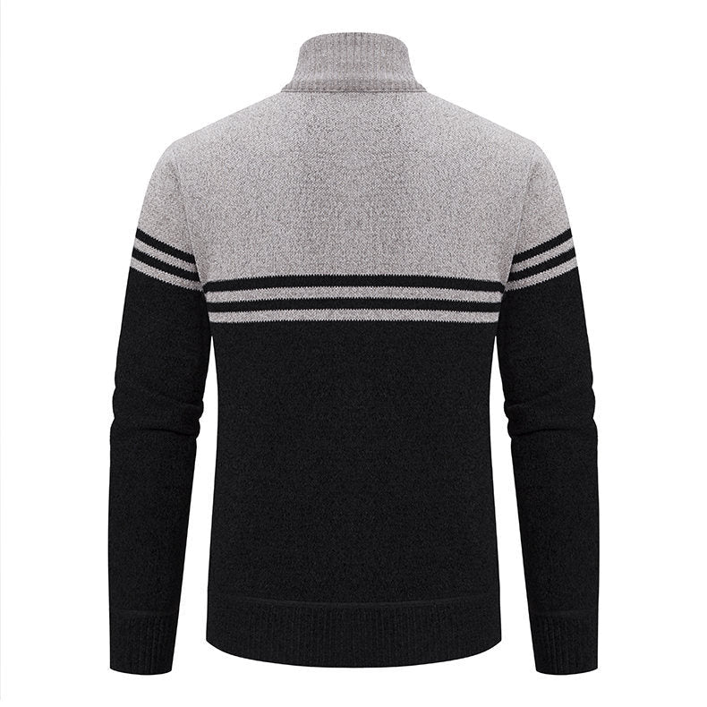 Herren Freizeitjacke Modern mit Hochkragen und Reißverschluss