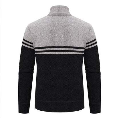 Herren Freizeitjacke Modern mit Hochkragen und Reißverschluss