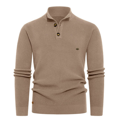 Herren Strickpullover mit Knopfdetails und modernem Stehkragen BerlinGlamour ist ein Titel, der sich auf elegante und stilvolle Lampe konzentriert. 

Oder vielleicht: Moderne