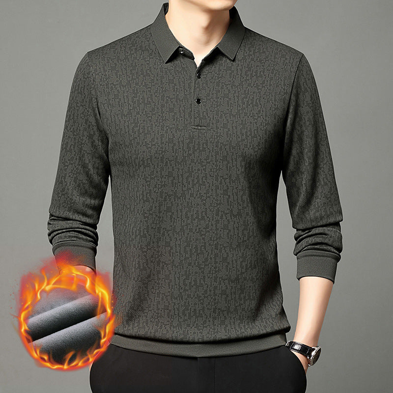 Herren Poloshirt Langarm Feuchtigkeitsregulierend Modern