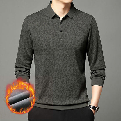 Herren Poloshirt Langarm Feuchtigkeitsregulierend Modern