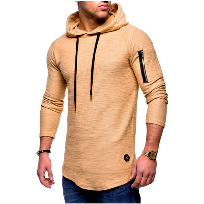 Herren Kapuzenpullover Lässig Mit Reißverschluss Modern