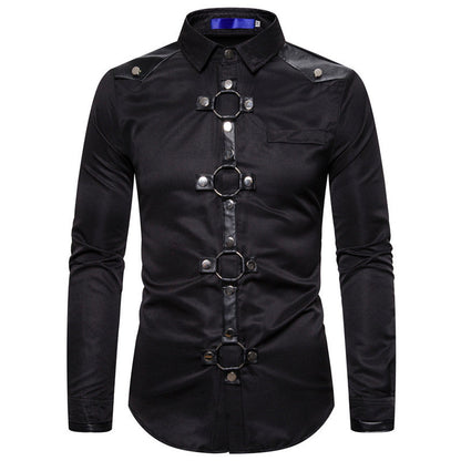Herren Hemd Modern mit Kontrastnähten Elegantes Design