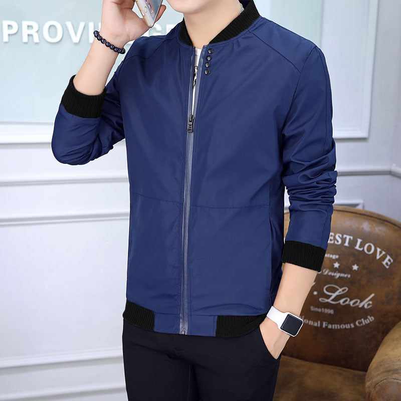 Herren Freizeitjacke Leicht Stehkragen Modern Stylish