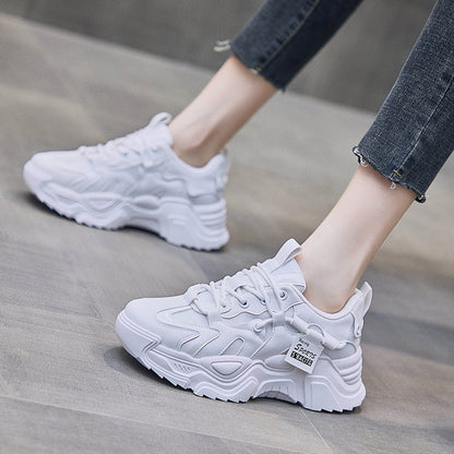 Damen Sneaker Sportlich Chunky Atmungsaktiv Laufschuhe