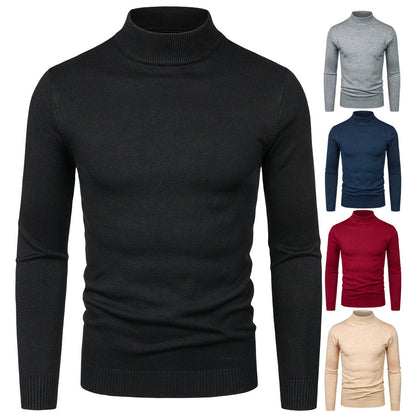 Herren Rollkragenpullover aus Merinowolle Warm Elegant