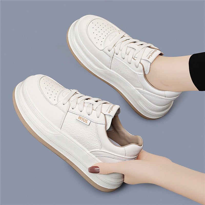 Damen Sneaker Weich Lederschuhe Bequem Modern