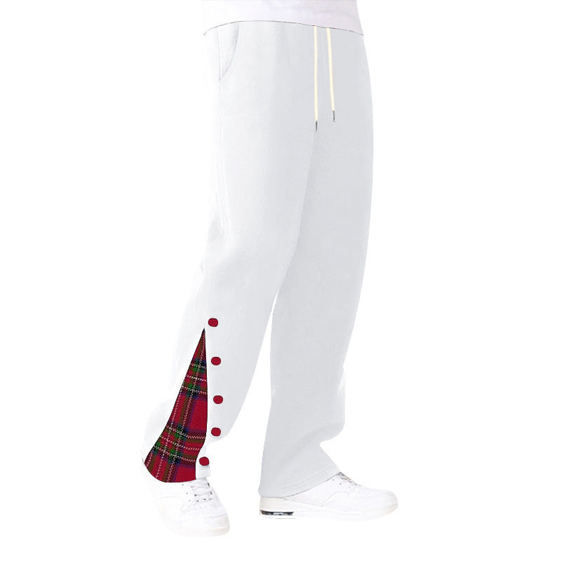 Bequeme Herrenhose Freizeit Hose mit Karomuster