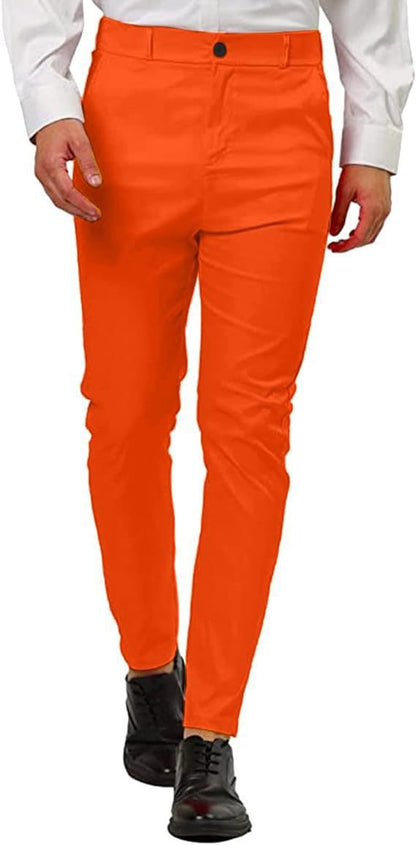 Herren Slim-Fit Hose Modern Elegant Schwarz