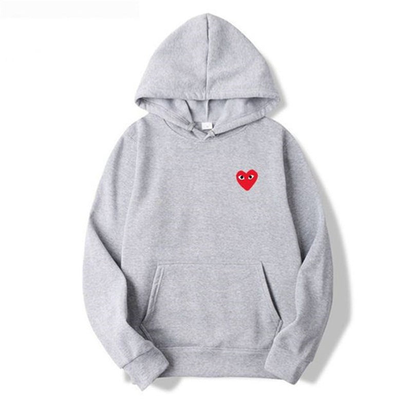 Kapuzenpullover Streetwear mit Herz-Design und Tasche Modern