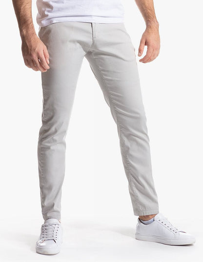 Herren Chinohose Schmal Elegant Mit Elastischem Bund