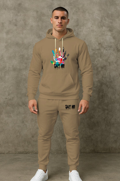 Herren Kapuzenpullover Sportlich mit Grafikdruck Modern