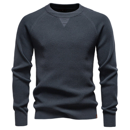 Herren Strickpullover Rundhals Modernes Muster - BerlinGlamour