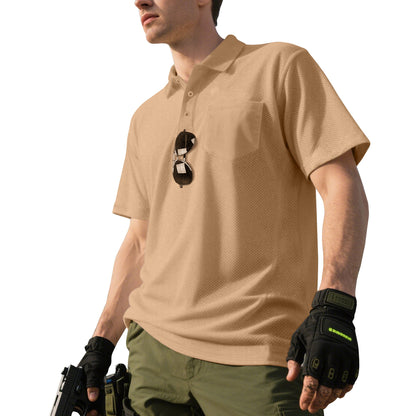 Herren Polo-Shirt atmungsaktiv mit Brusttasche Sportlich Modern