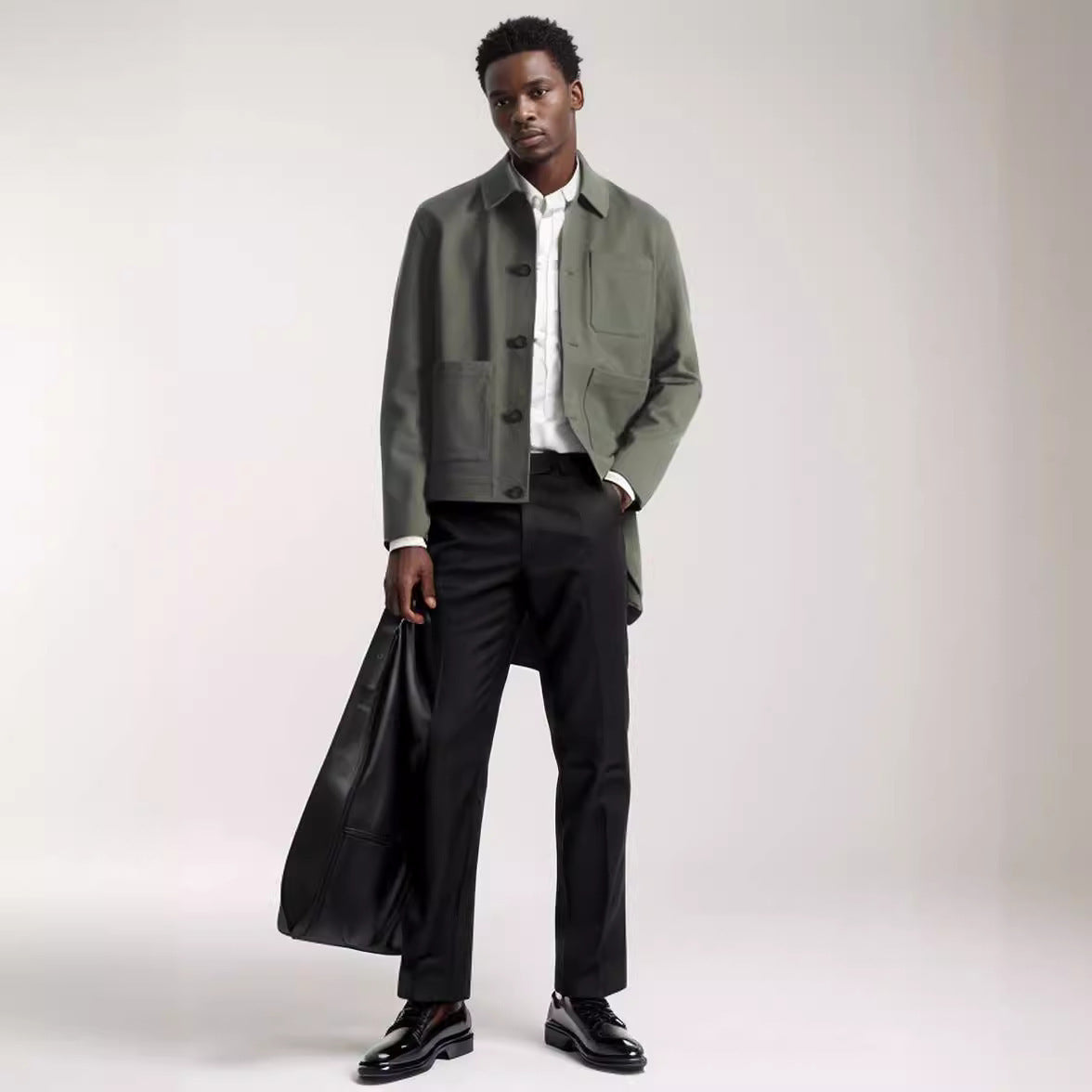 Herren Jacke Modern aufgesetzte Taschen Hochwertig