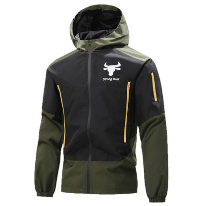 Herren Funktionsjacke Atmungsaktiv Winddicht Mit Taschen