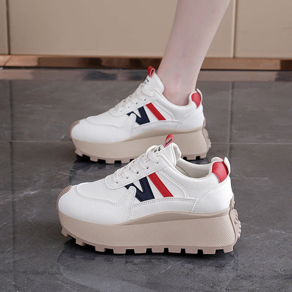Damen Sneaker Plateau Schuhe Hoch Modern